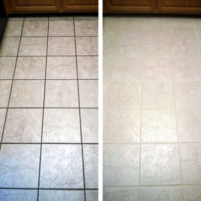 Kitchen Tile Before & After