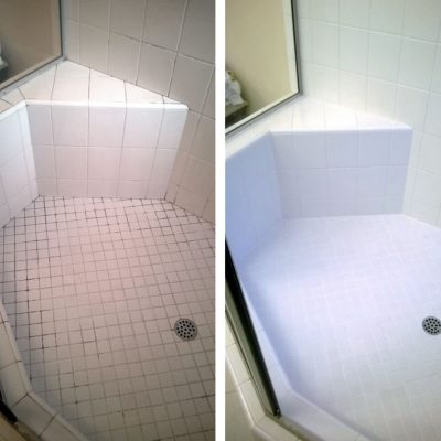 Shower Tile Before & After